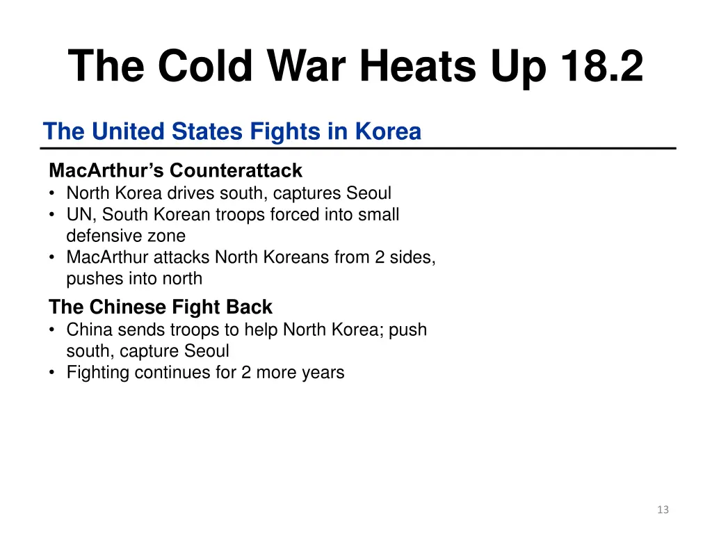 the cold war heats up 18 2 4