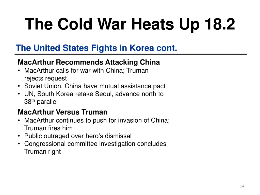the cold war heats up 18 2 5