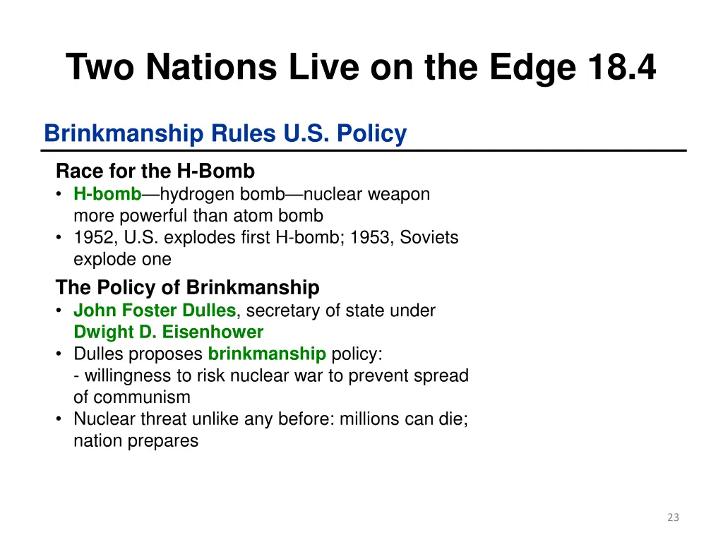 two nations live on the edge 18 4 1