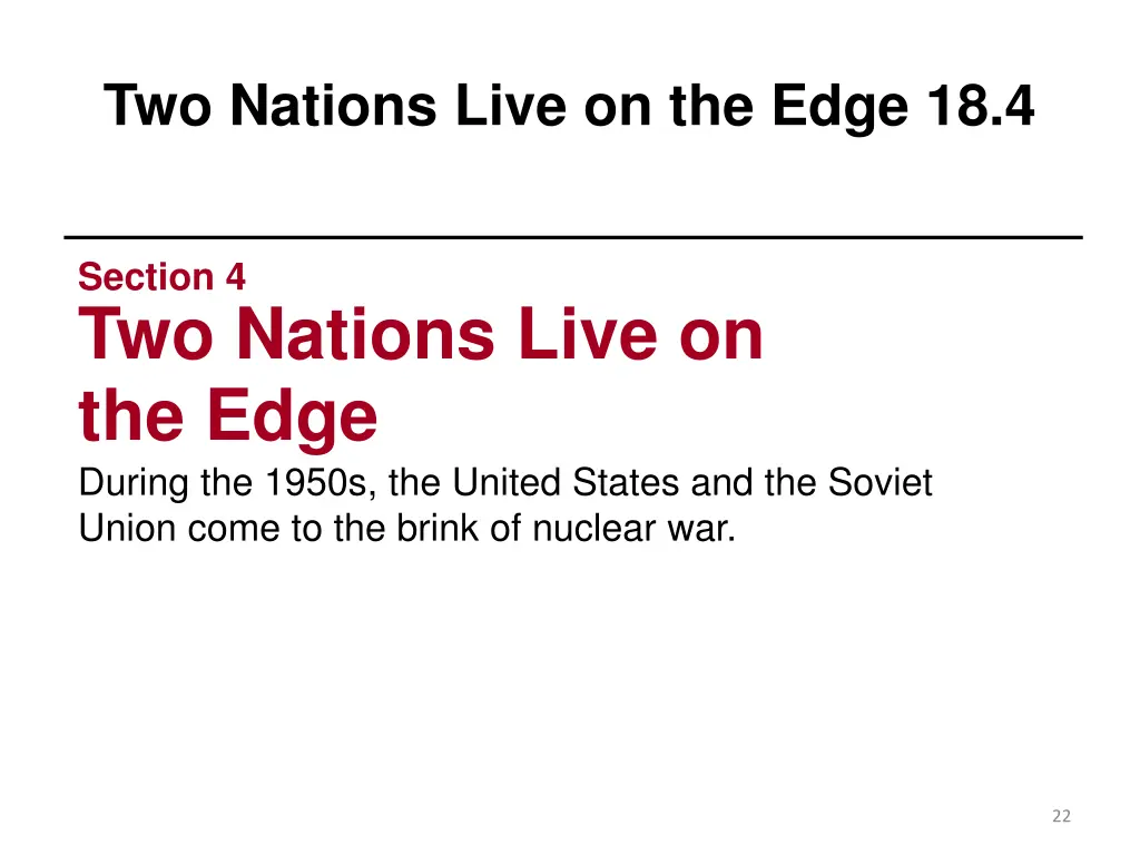 two nations live on the edge 18 4