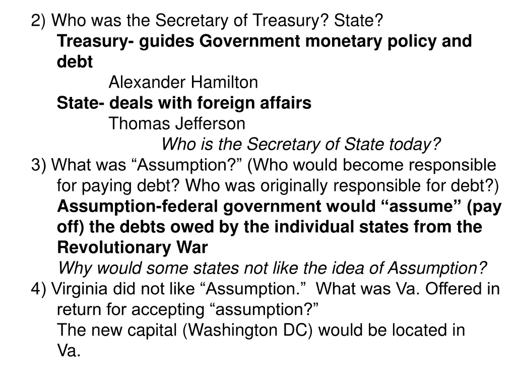 2 who was the secretary of treasury state