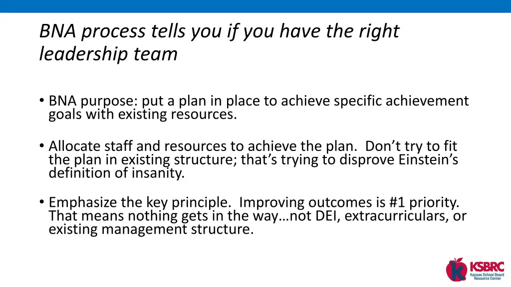 bna process tells you if you have the right