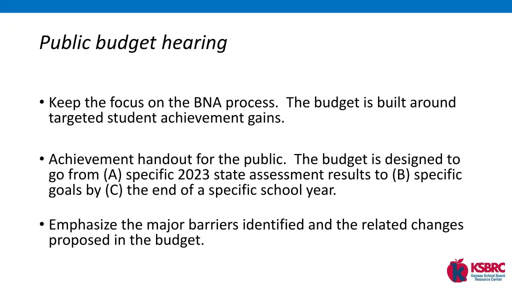 public budget hearing