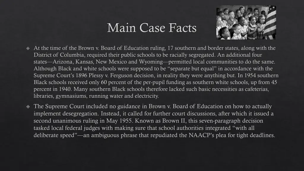 main case facts