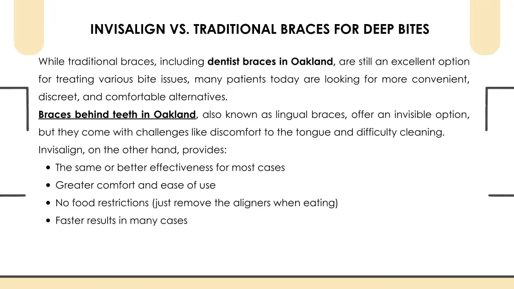 invisalign vs traditional braces for deep bites