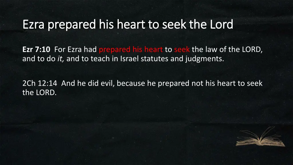 ezra prepared his heart to seek the lord ezra 1