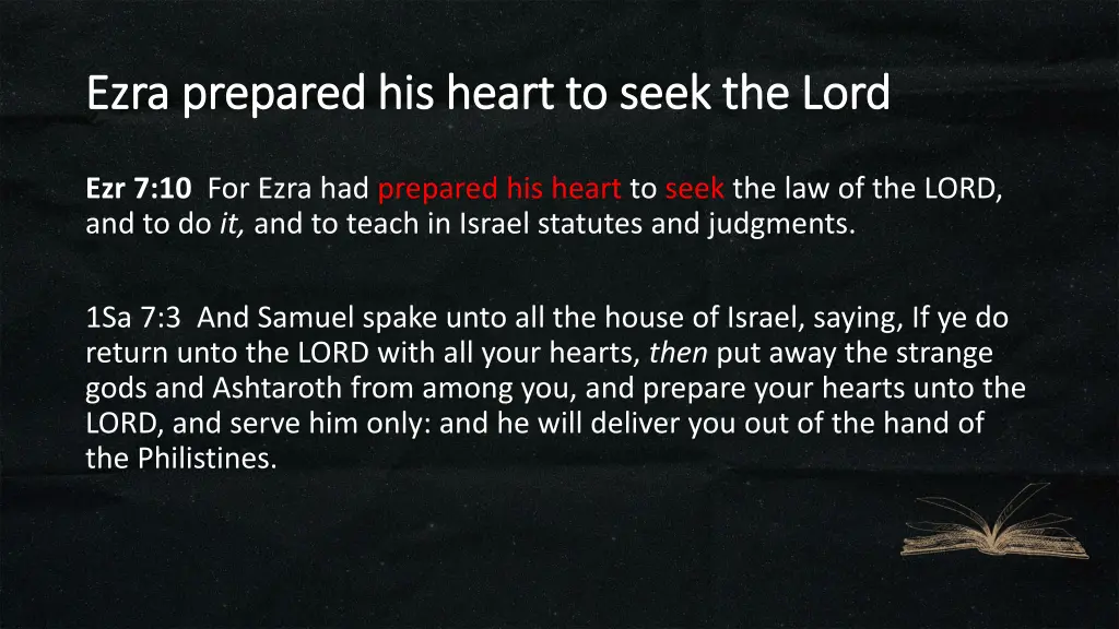 ezra prepared his heart to seek the lord ezra 2