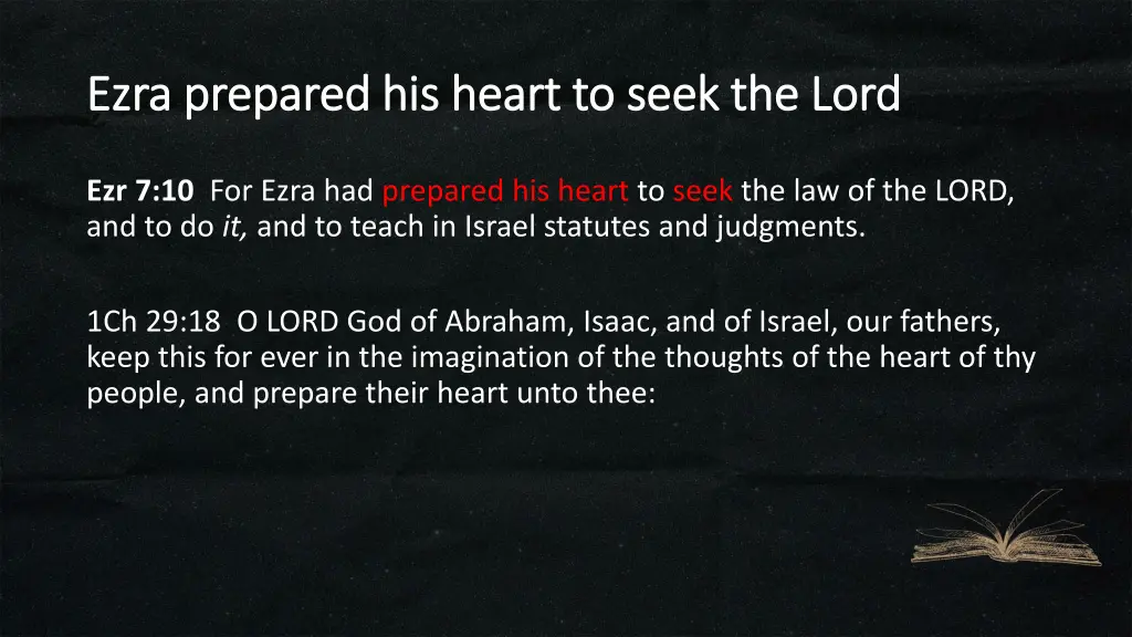 ezra prepared his heart to seek the lord ezra 5