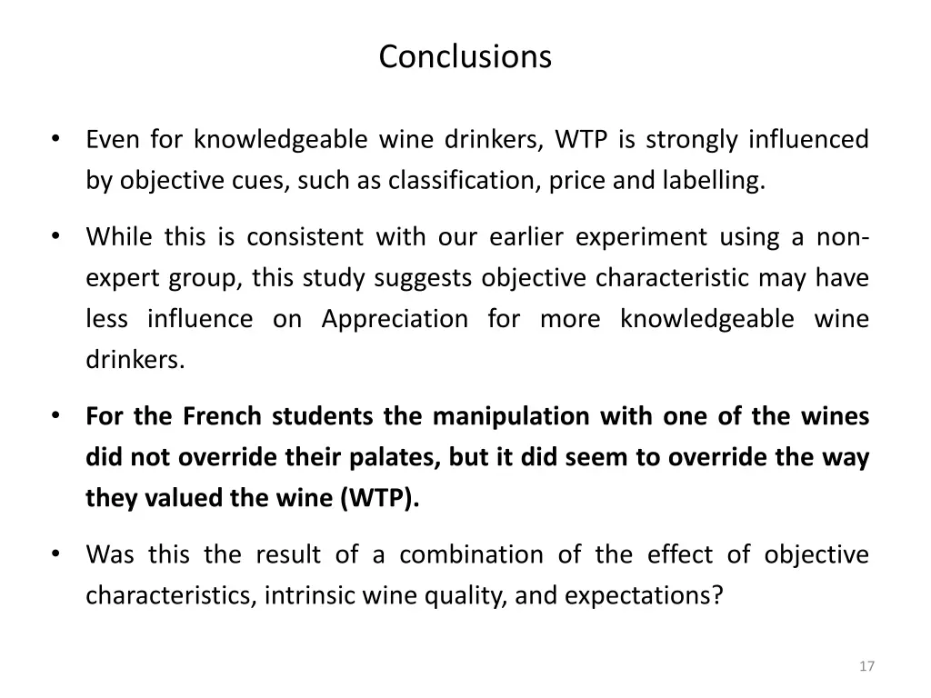 conclusions