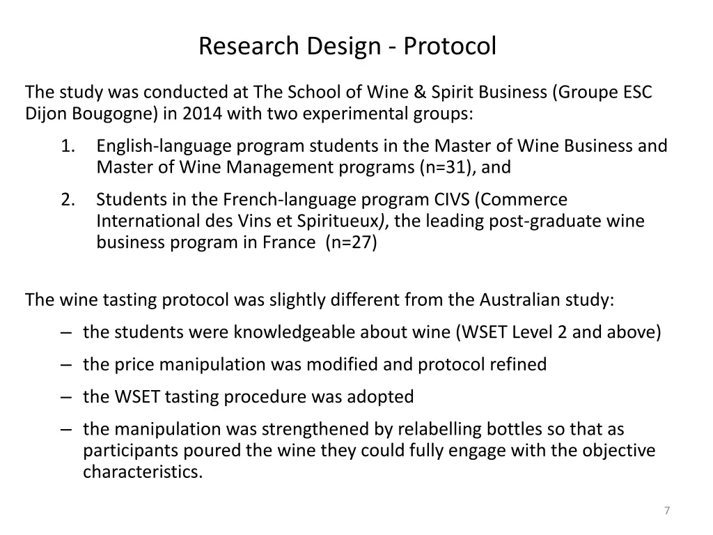 research design protocol
