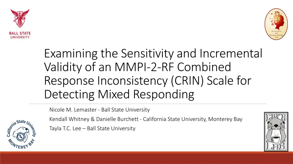 examining the sensitivity and incremental
