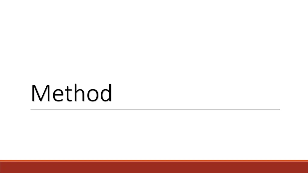 method