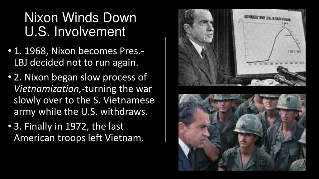 nixon winds down u s involvement