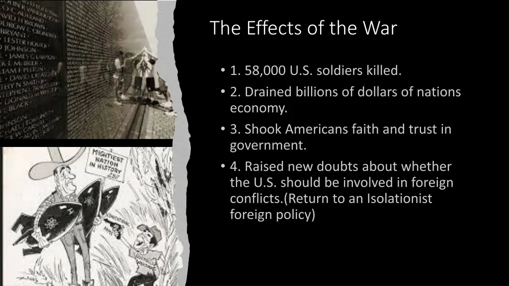 the effects of the war