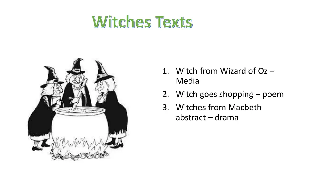 witches texts