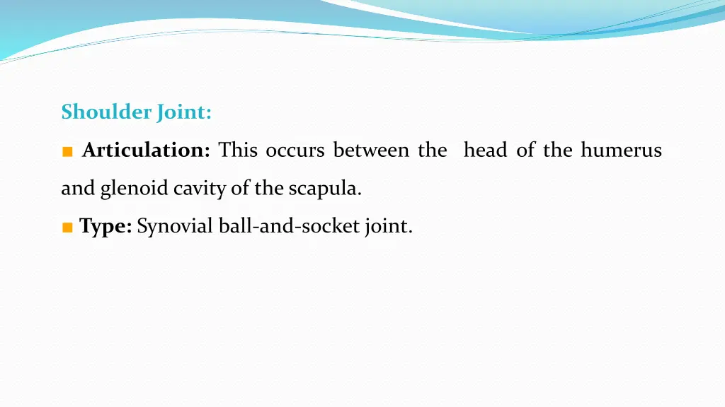 shoulder joint