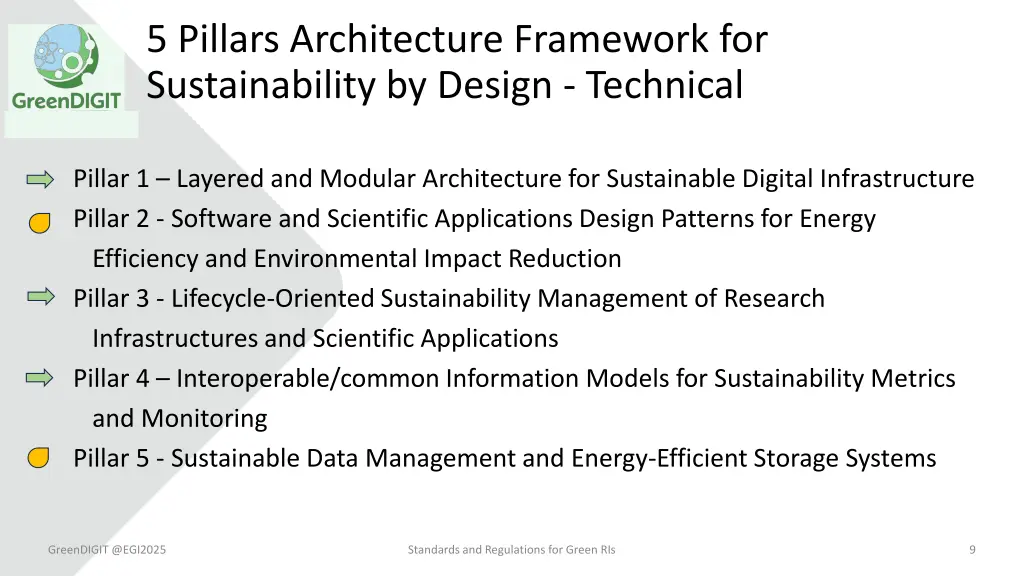 5 pillars architecture framework