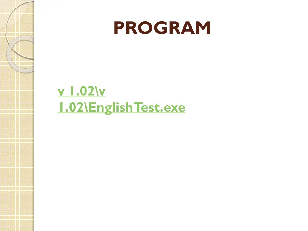 program