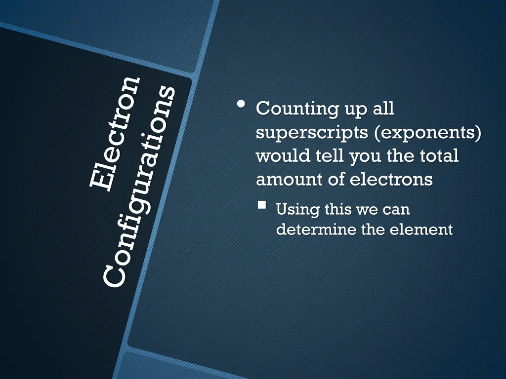 counting up all superscripts exponents would tell