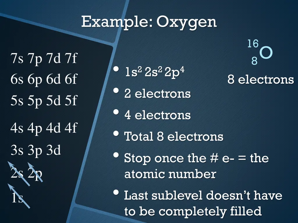 example oxygen