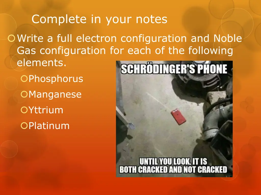 complete in your notes