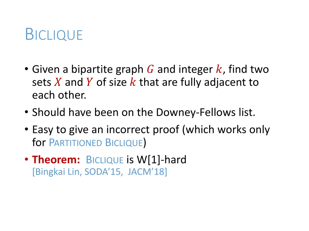b iclique
