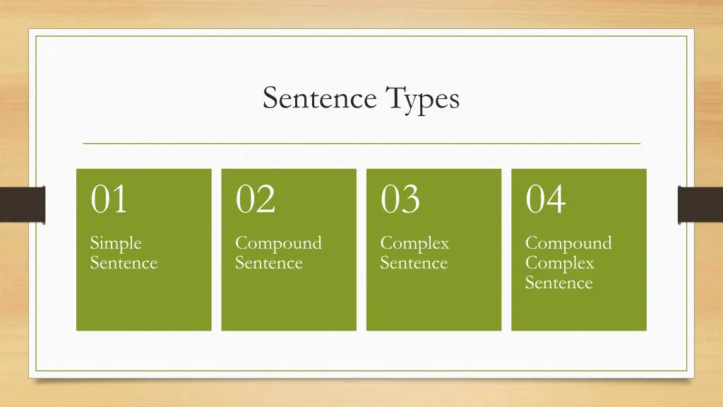 sentence types