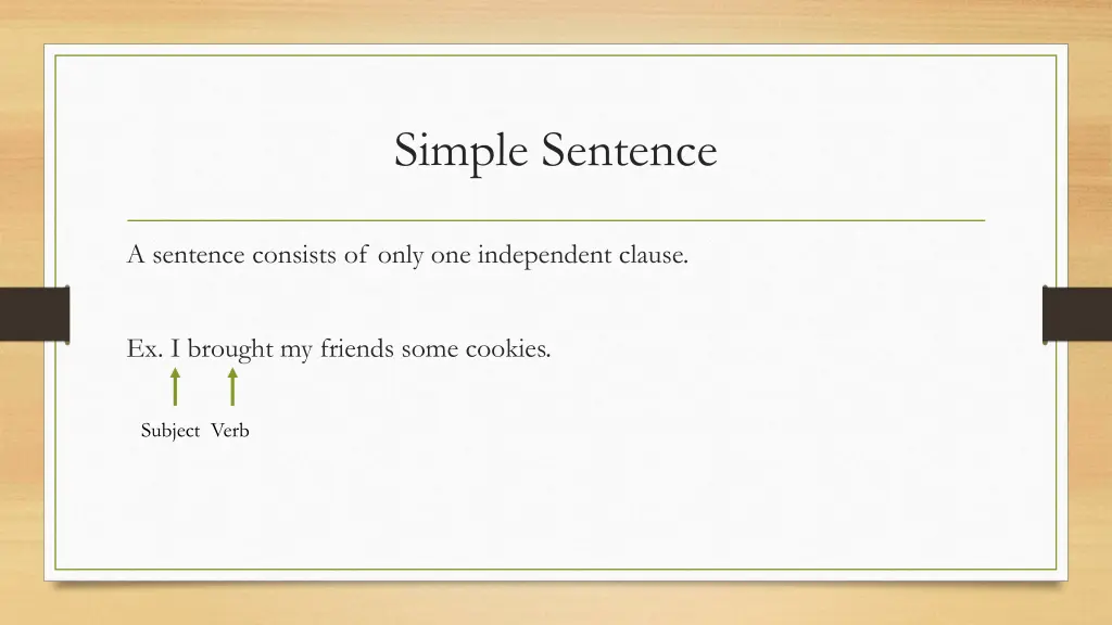 simple sentence