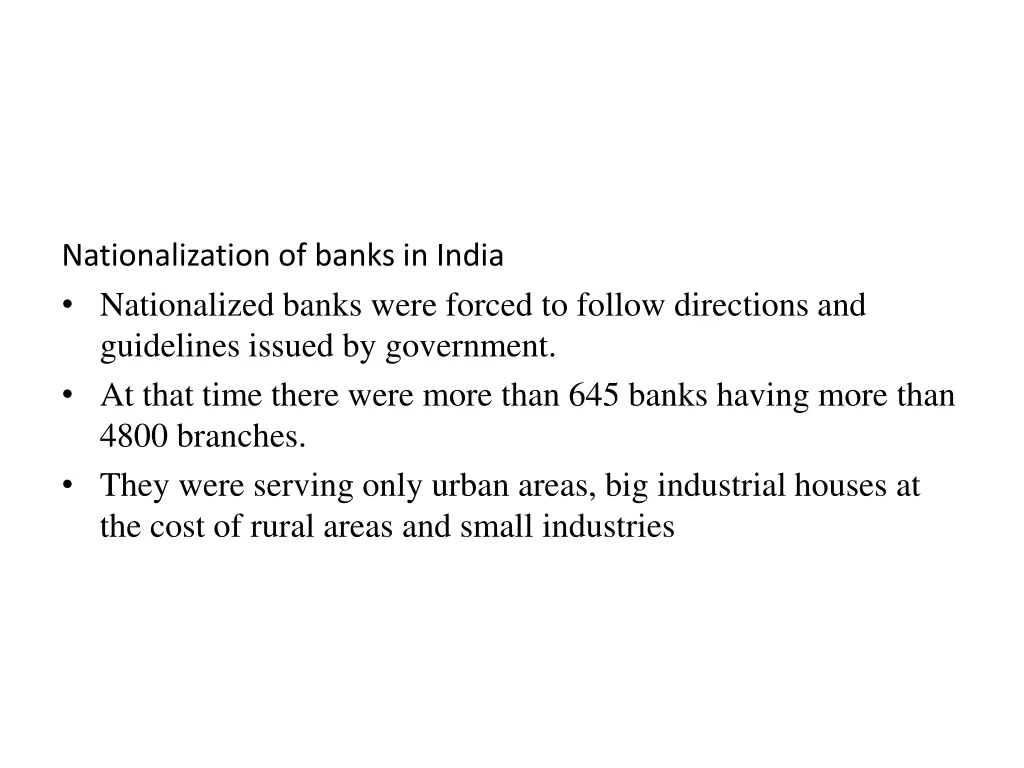 nationalization of banks in india nationalized
