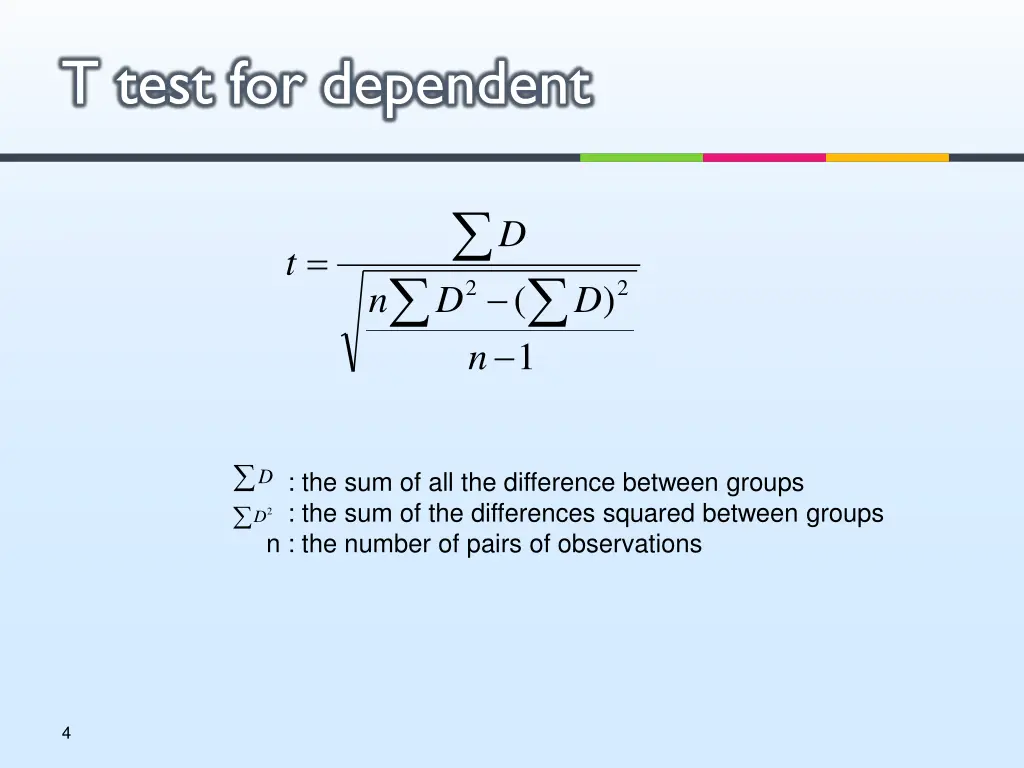t test for dependent 1