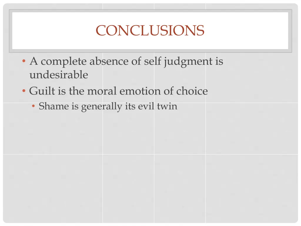 conclusions 1