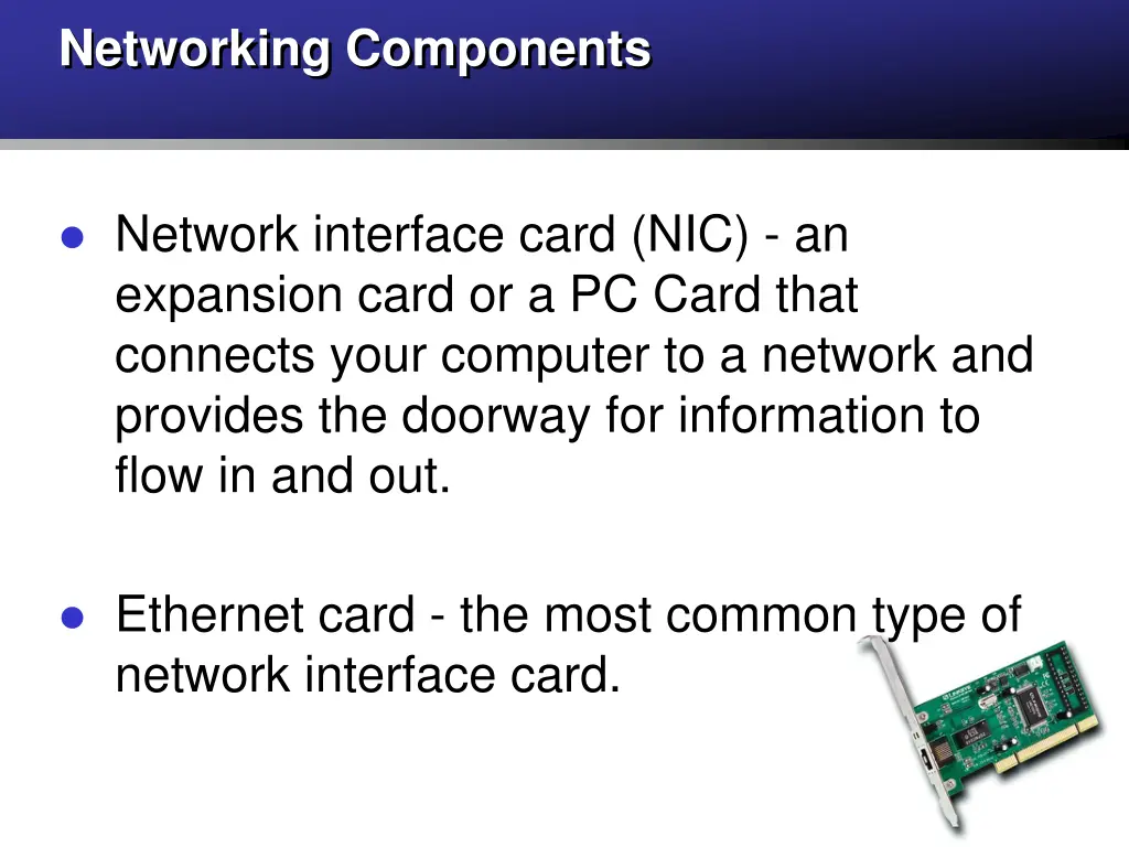 networking components