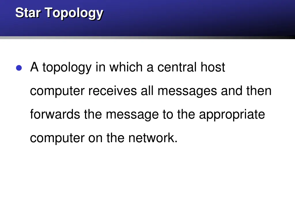 star topology