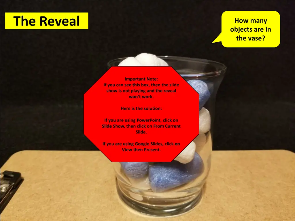 19 objects the reveal