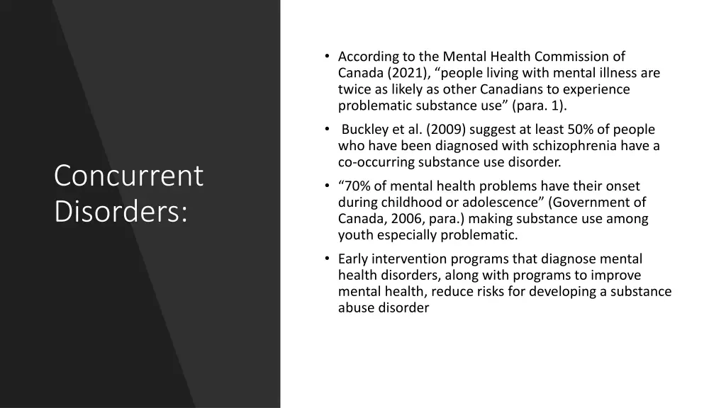 according to the mental health commission