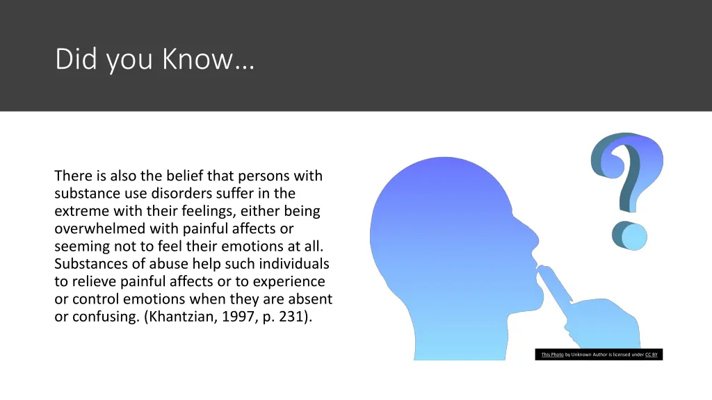did you know
