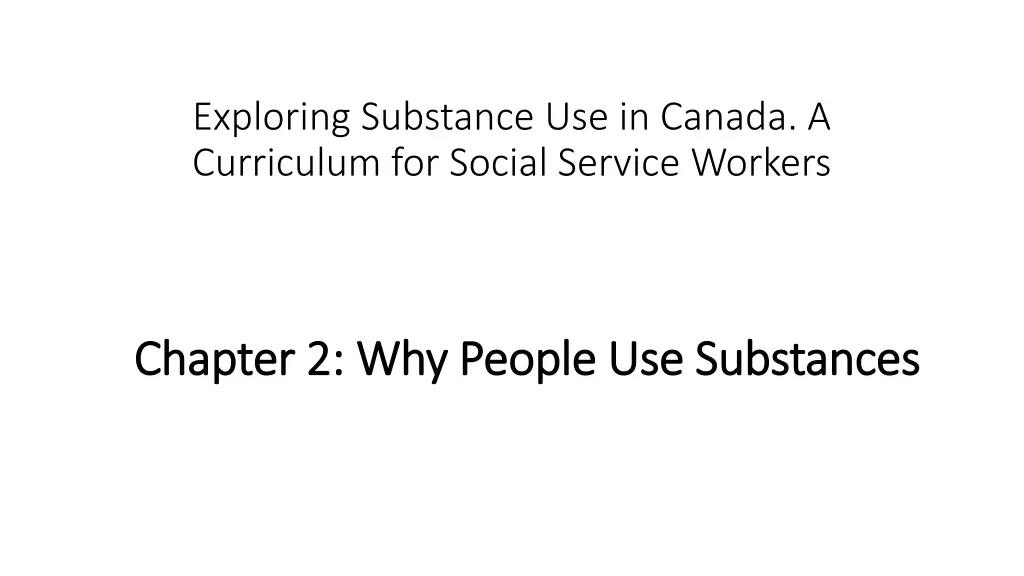 exploring substance use in canada a curriculum