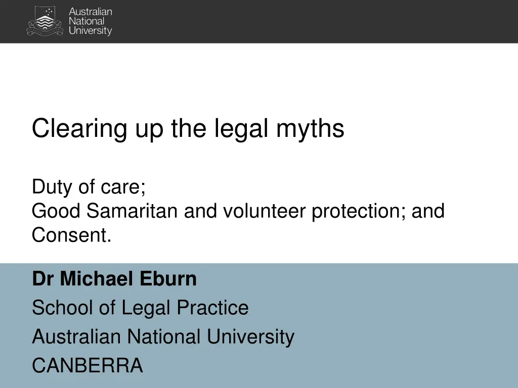 clearing up the legal myths 1