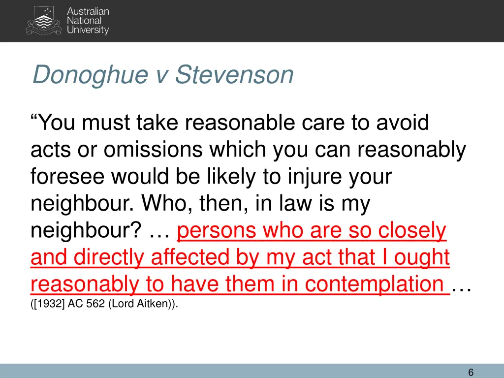 donoghue v stevenson 1