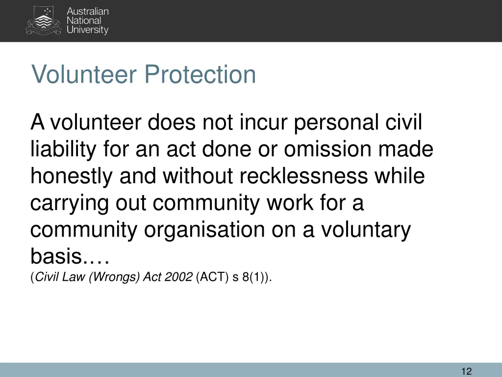 volunteer protection