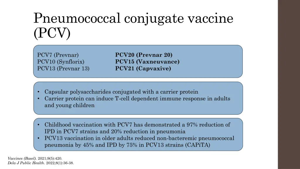 pneumococcal conjugate vaccine pcv