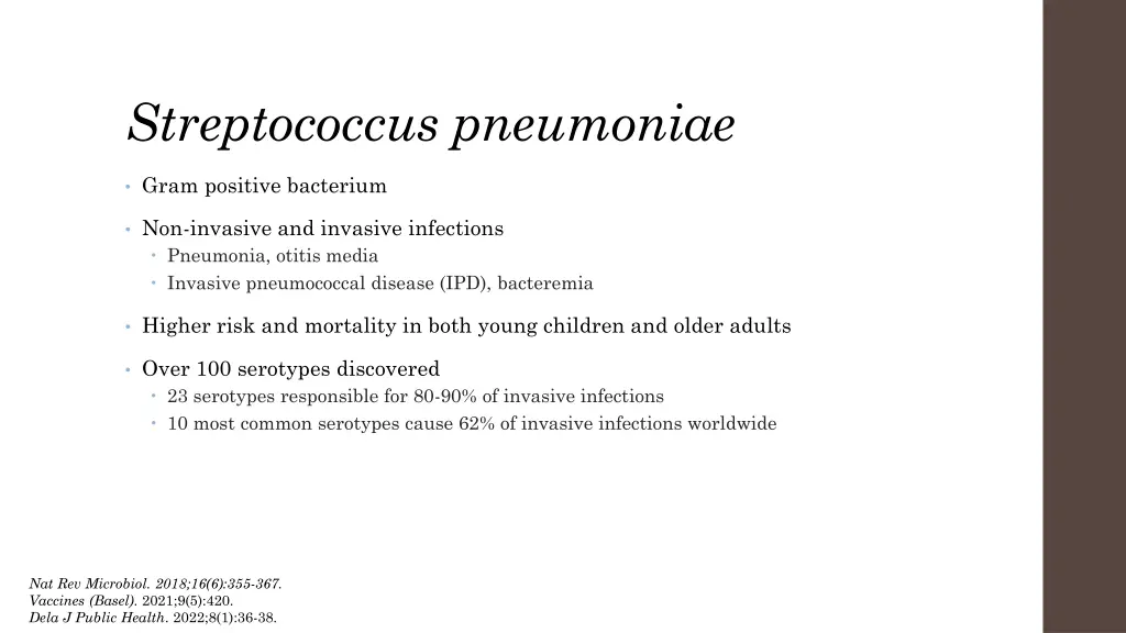 streptococcus pneumoniae