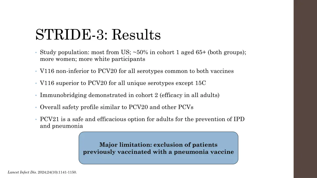 stride 3 results