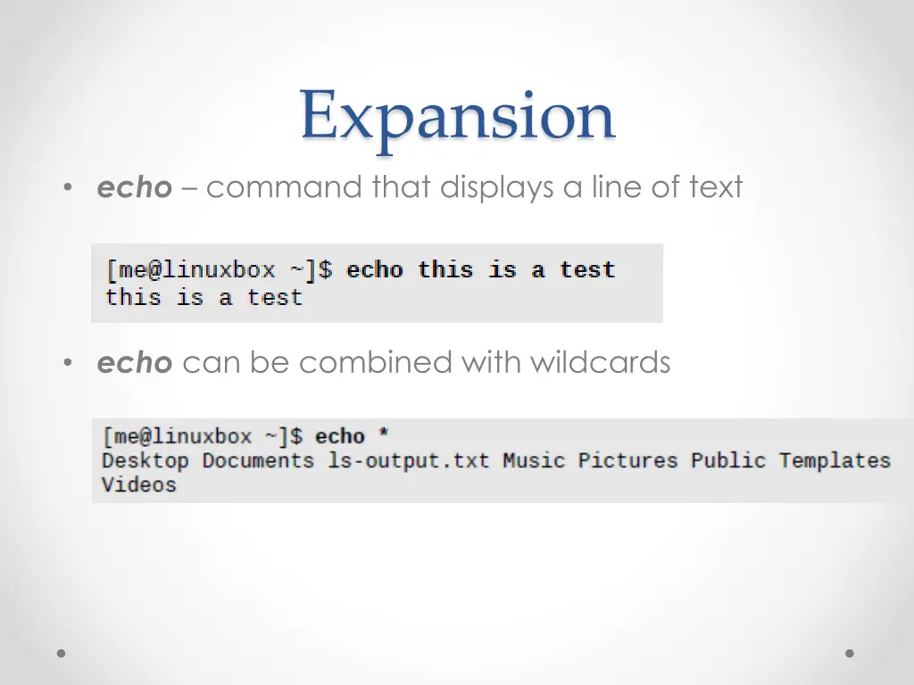 expansion