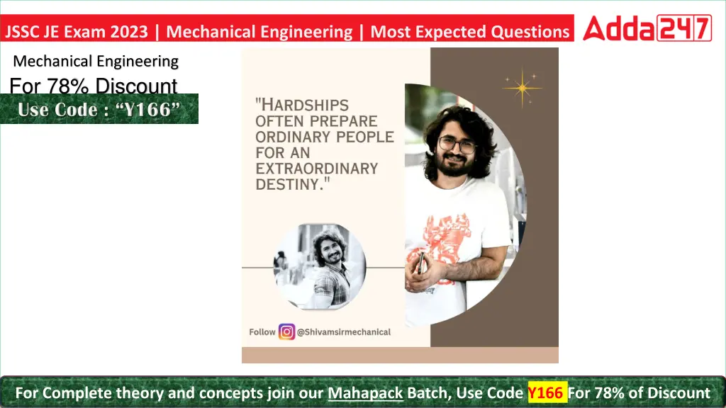 jssc je exam 2023 mechanical engineering most 1