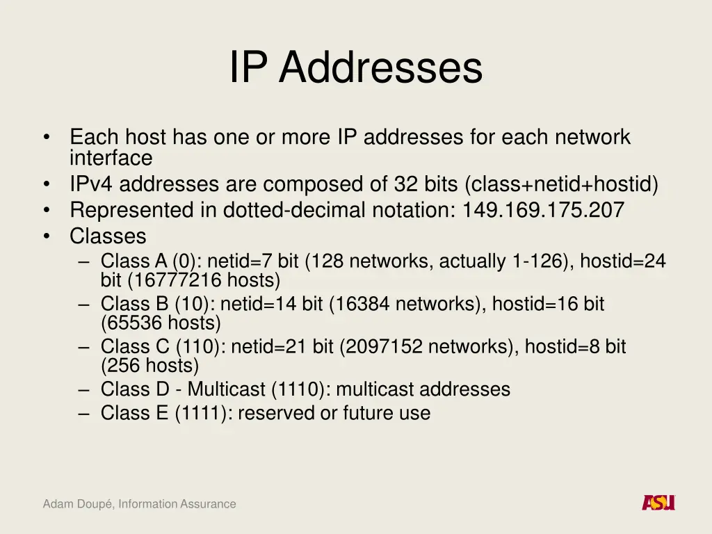ip addresses