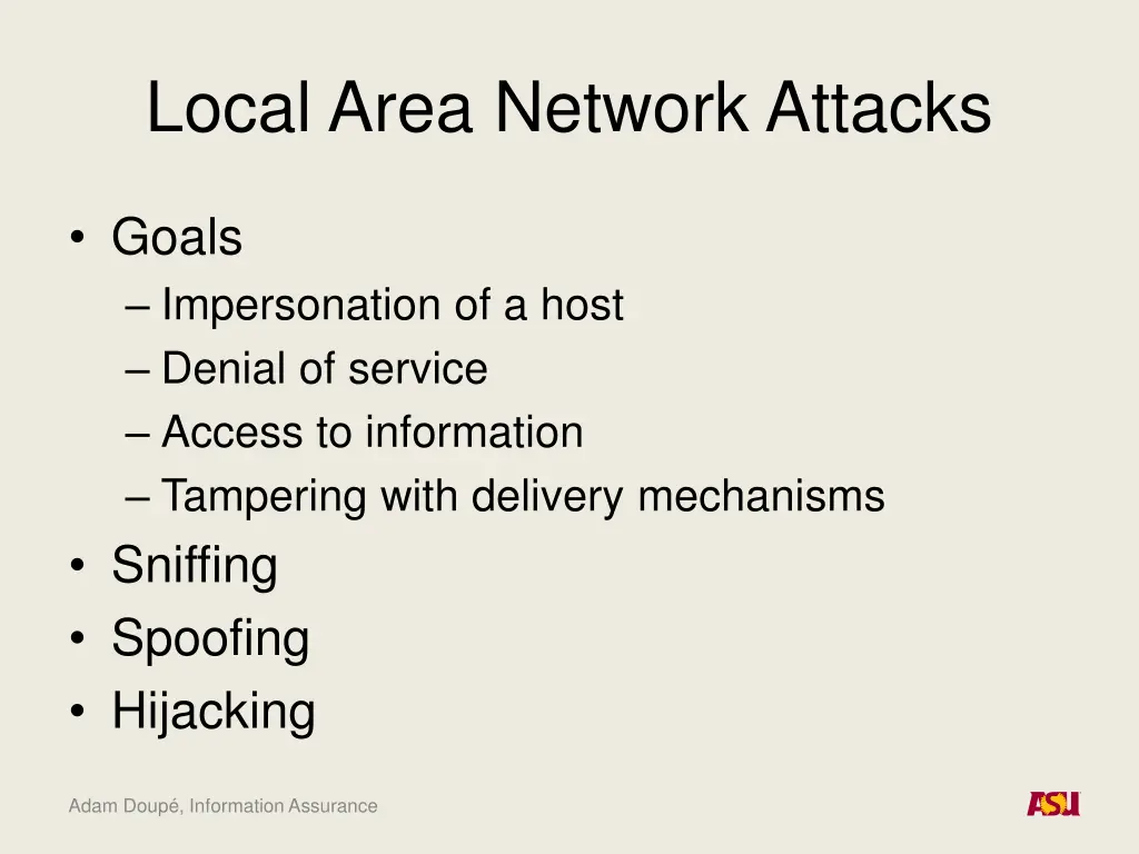 local area network attacks