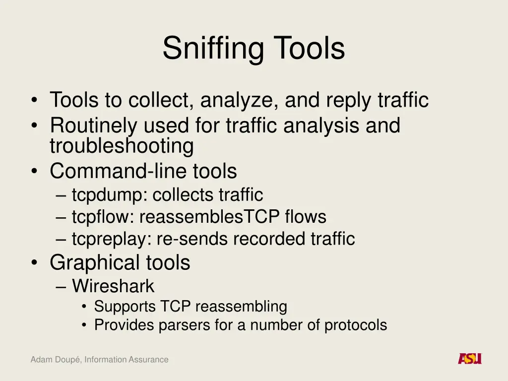 sniffing tools