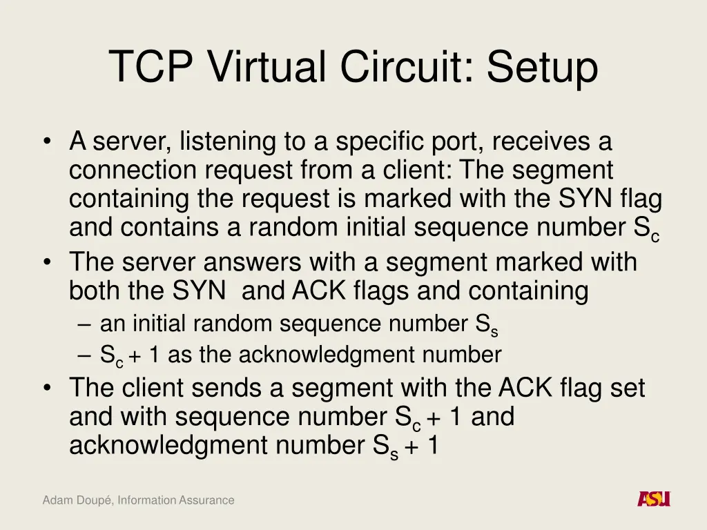 tcp virtual circuit setup