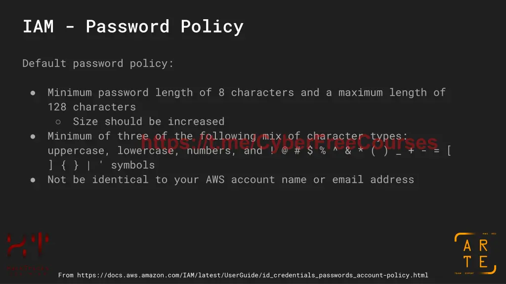 iam password policy